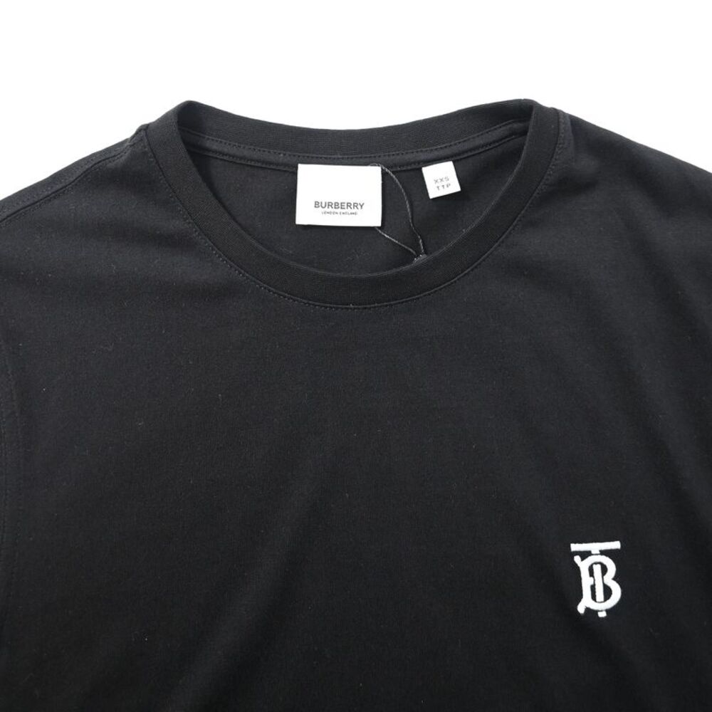 Burberry TB Monogram T-shirt in Black Cotton - Picture 5 of 10